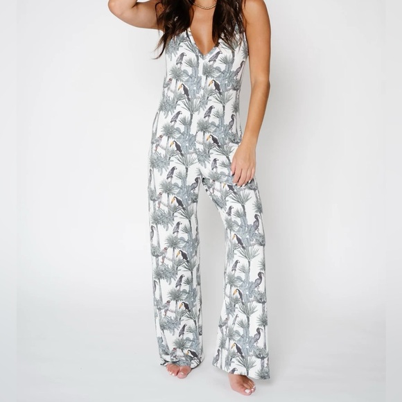 MONUIT MSRP $74 Patricia Jumpsuit Shade Cloud Nine Womens Size 2XL - Picture 7 of 12